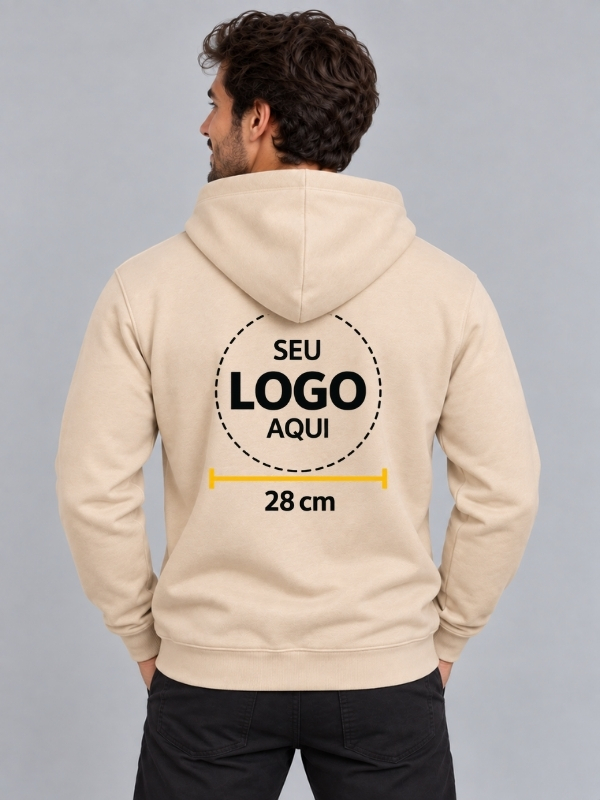 Blusa de Moletom Canguru 100% Algodão