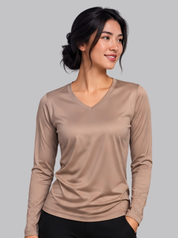 babylook-dry-fit-gola-v-manga-longa-bege